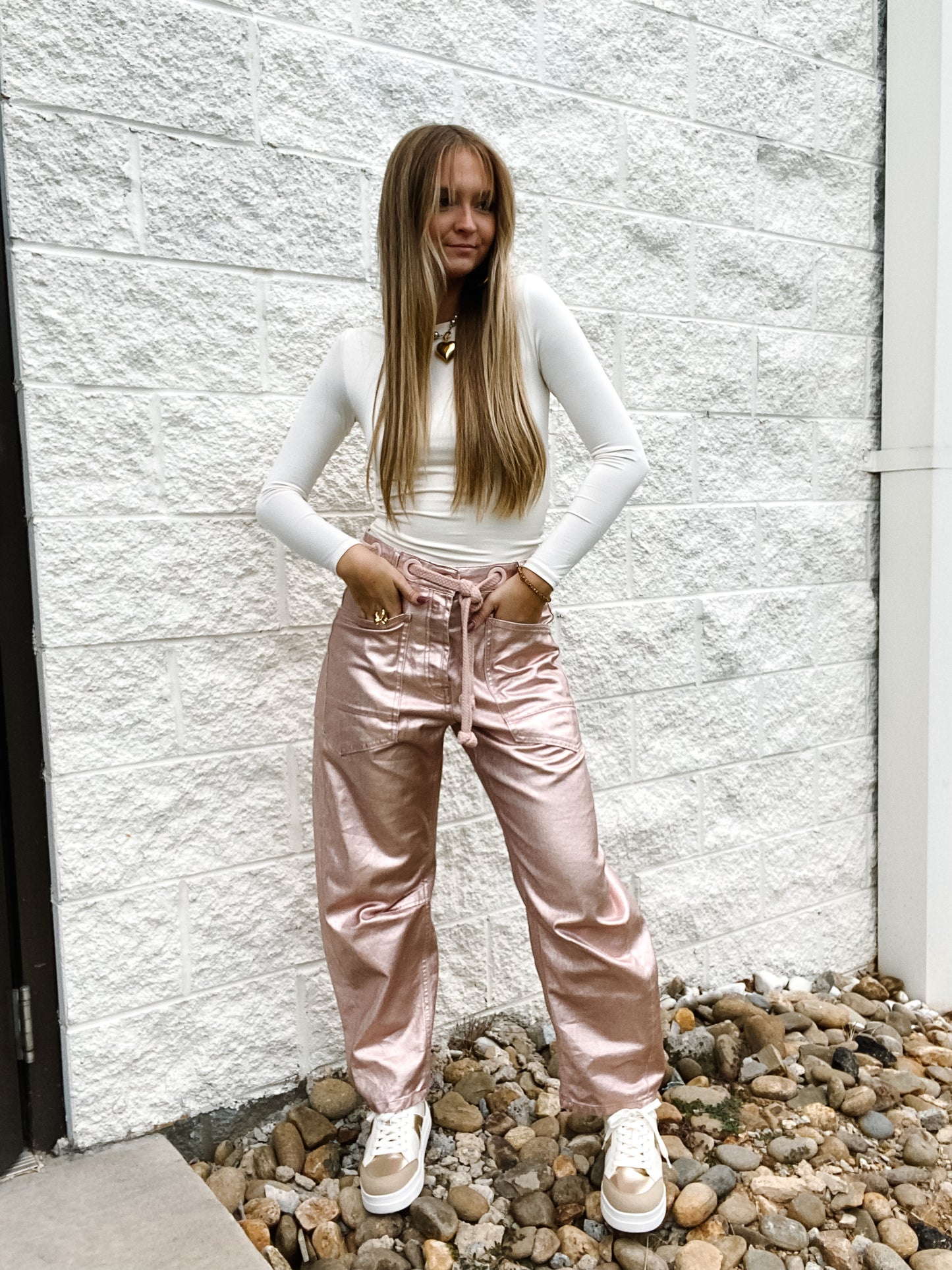 Free People - Moxie Metallic Low Slung