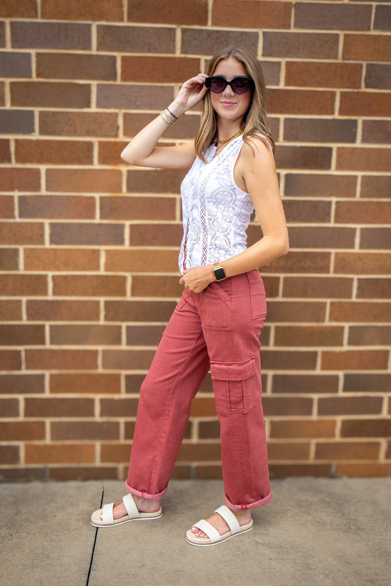 Hidden - Logan Cargo Dad Jean - Marsala