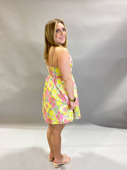 Floral Flirtations Mini Dress