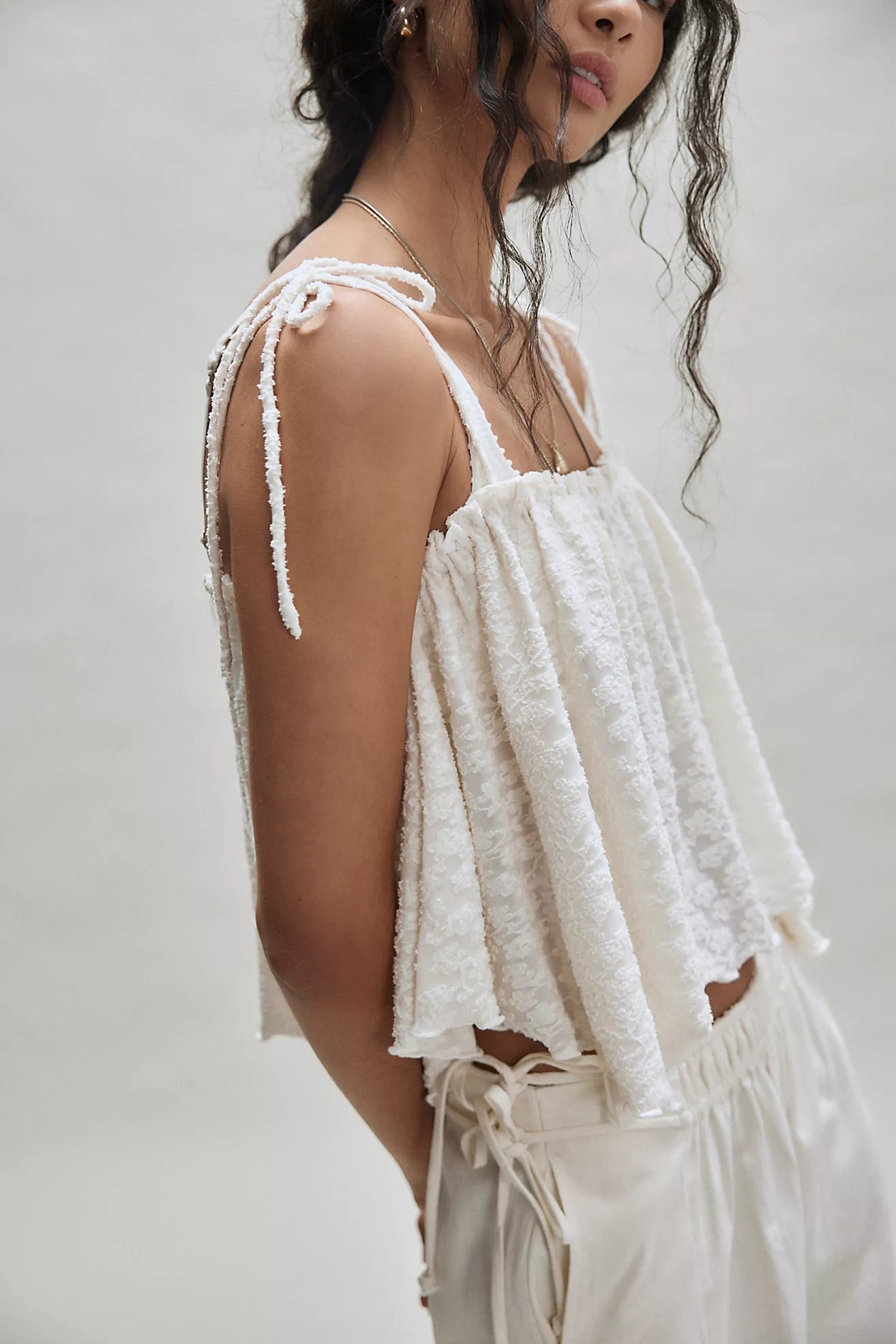 Free People - Briana Tank - SUGAR SWIZZLE - Ivory