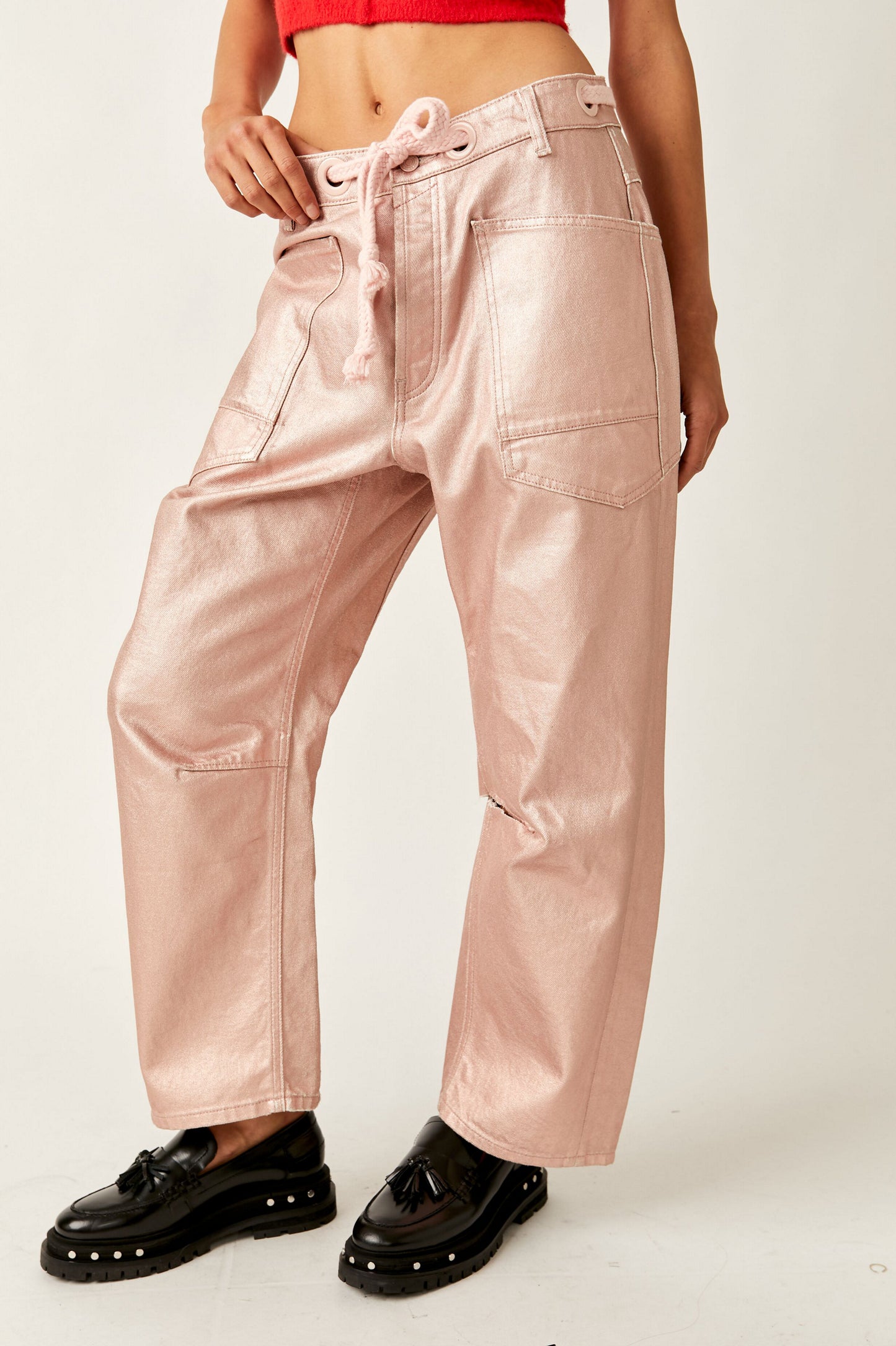 Free People - Moxie Metallic Low Slung