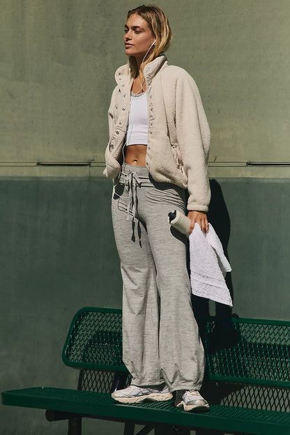 Free People - Quick Step Heather Bubble Pants - Heather Grey