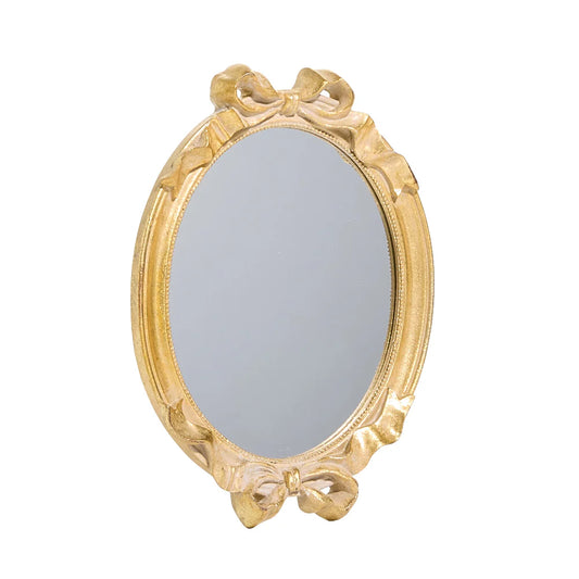 Mini Bow Gold Mirror - 8.25"