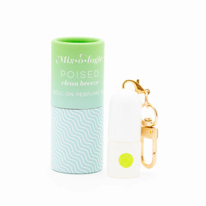 Mixologie - Keychain Mini Rollerball Perfume (1 mL) - POISED (Clean Breeze)