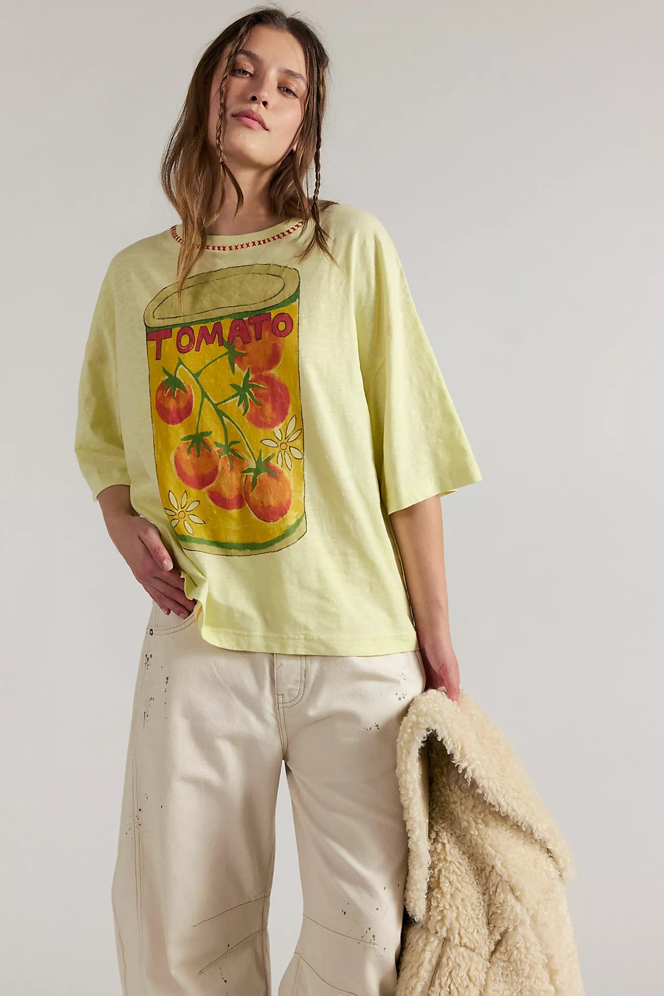 Free People - In Spring Tee - LEMON WATER COMBO