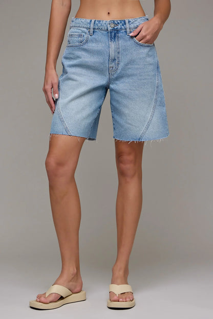 Hidden - Alyx Baggy 8" Inseam Medium Wash Denim Shorts