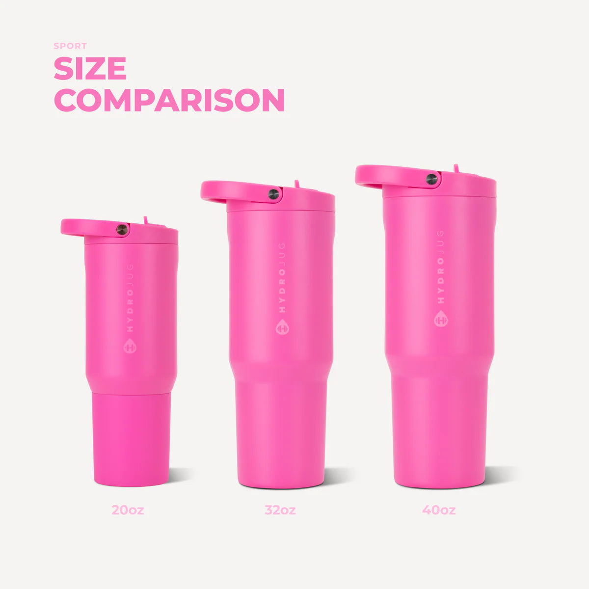HydroJug - Razzle (Hot Pink) - Sport 32oz.