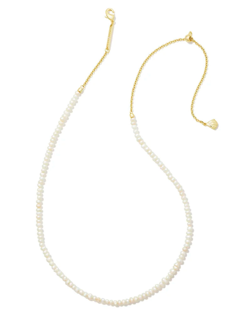 Kendra Scott - Lolo Gold Strand Necklace in White Pearl