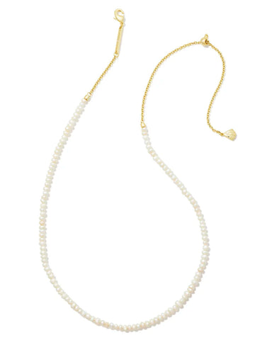 Kendra Scott - Lolo Gold Strand Necklace in White Pearl