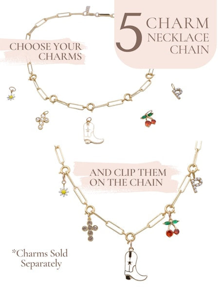 Farrah B - Off The Hook 5 Clasp Necklace