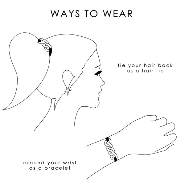 Hair Tie Bracelet - MIXED METALS