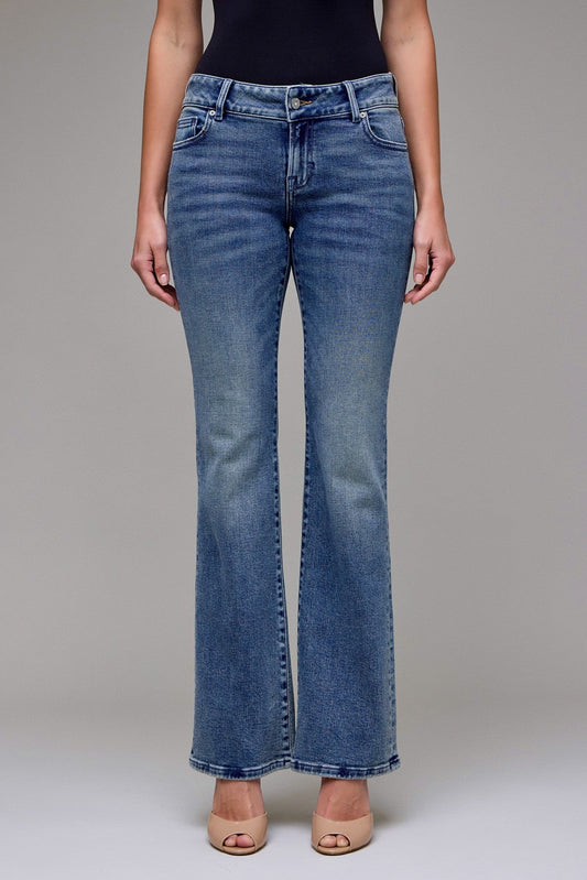 Hidden - Ryan Vintage Wash Low Rise Stretch Bootcut Jeans
