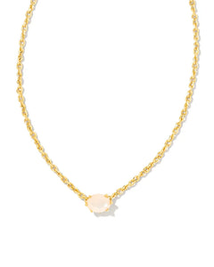 Kendra Scott -Cailin Gold Pendant Necklace - CHAMPAGNE OPAL CRYSTAL