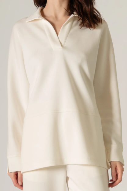 Harriet Collared Long Sleeve - IVORY