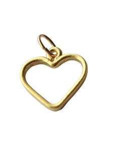 Farrah B - Gold Open Heart Charm