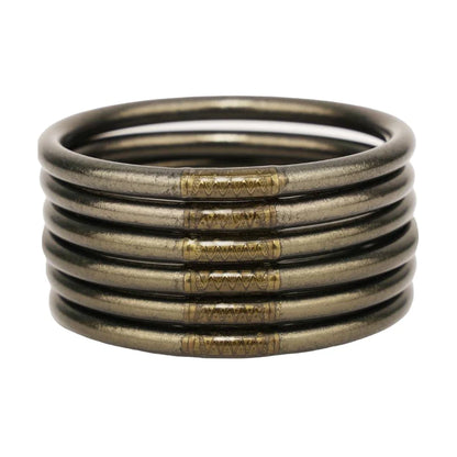 BuDhaGirl - FLINT - All Weather Bangles® (AWB®) - Set of 6