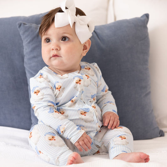 BLUE SANTA BABY - Baby PJ Set