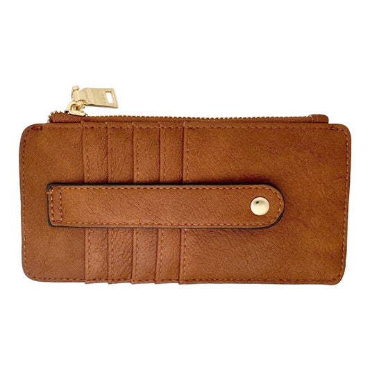 Saige Vegan Wallet - BROWN