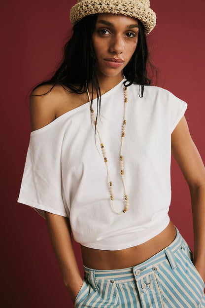 Free People -  We The Free Peggy Tee - Ivory