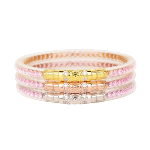 BuDhaGirl - Three Queens All Weather Bangle - PETAL PINK