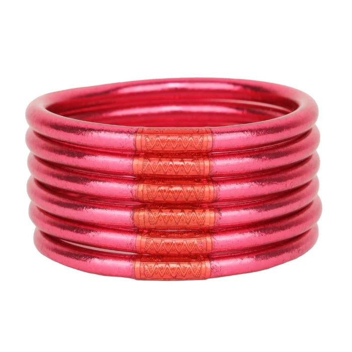 BuDhaGirl - PINK - All Weather Bangles® (AWB®) - Set of 6