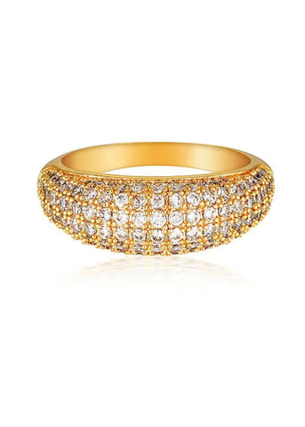 Chansutt Pearls - Diamond Sparkle Dome Ring