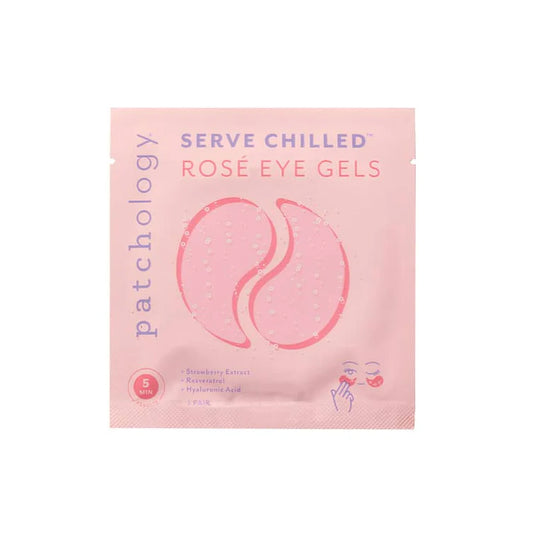 PATCHOLOGY - Serve Chilled - Rosé Hydrating & Smoothing Hydrogel Eye Patches -SINGLE