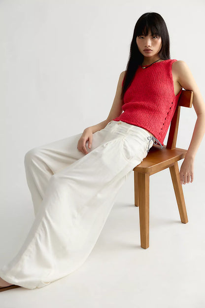 Free People - Opal Knit Tank - Sour Sweet (Red)