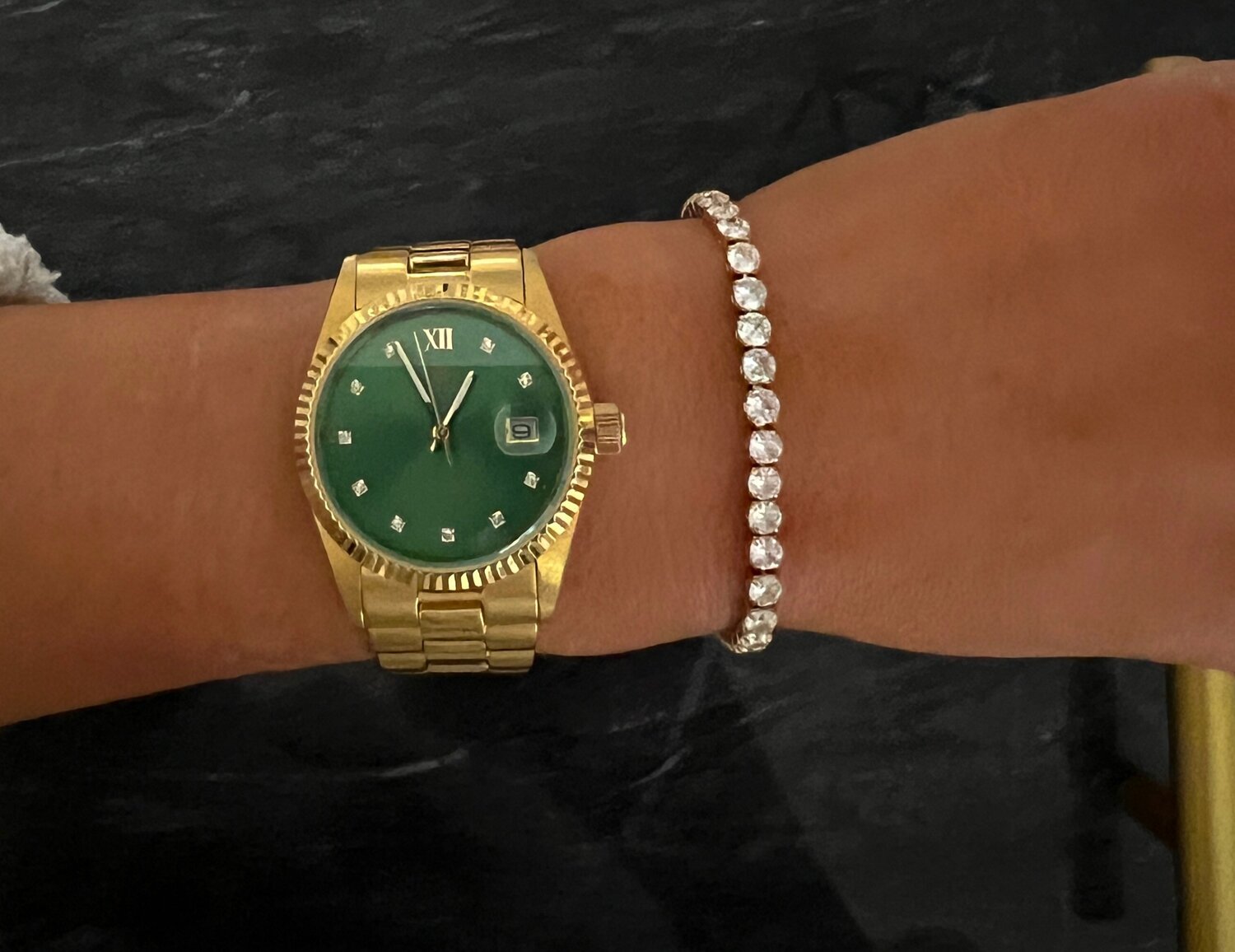 Chansutt Pearls - Tennis Bracelet (Adjustable)