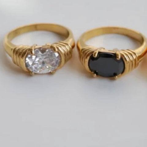 Chansutt Pearls - Diamond Ring (BLACK)