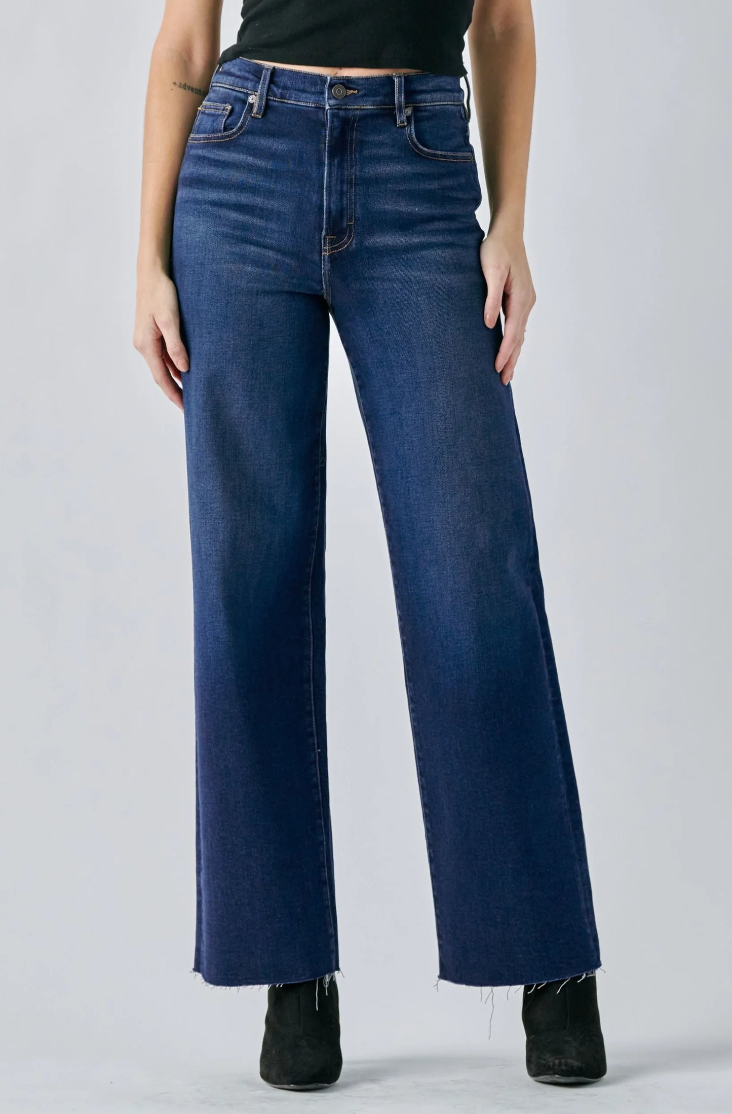 Hidden -Logan- Dark Wash High Waisted Dad Jean