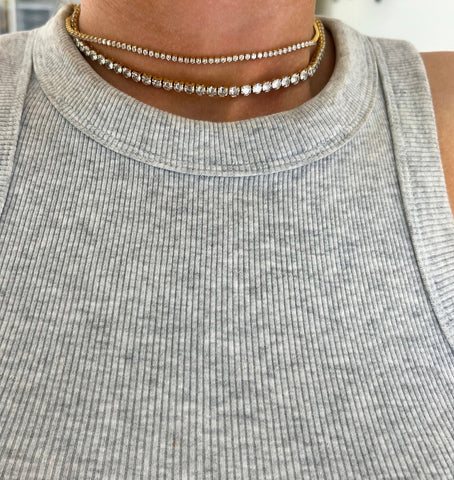 Chansutt Pearls - Dainty Tennis Necklace