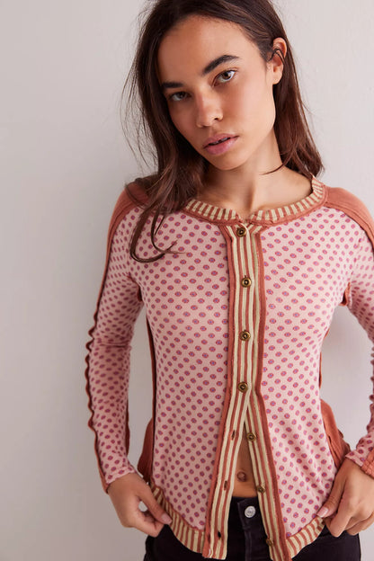 Free People - Instant Classic Tee - Pink Combo