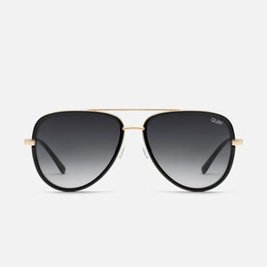 Quay Sunglasses - All In Medium - BLACK/GOLD