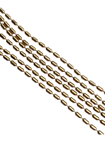 Farrah B - Gold Pill Chain Necklace