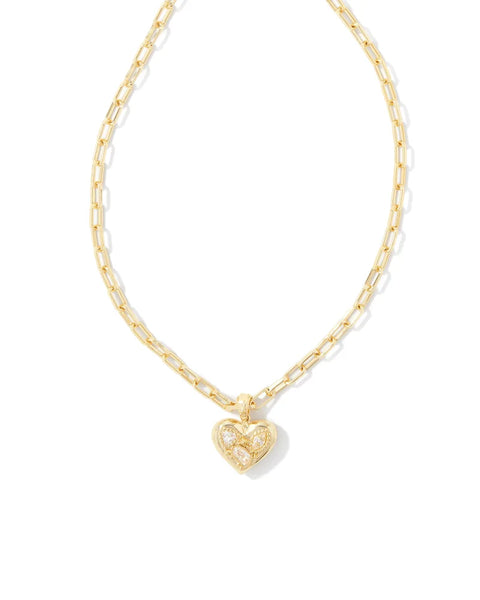 Kendra Scott - Penny Gold Heart Short Pendant Necklace