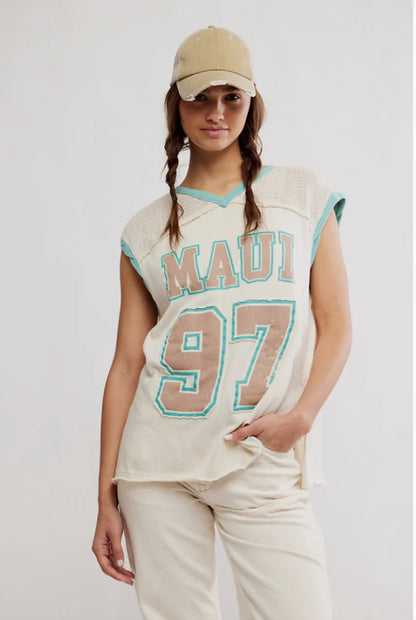 Free People - Hawaii Vibes Tee - IVORY