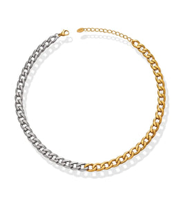 Chansutt Pearls - Gold + Silver Chain Necklace