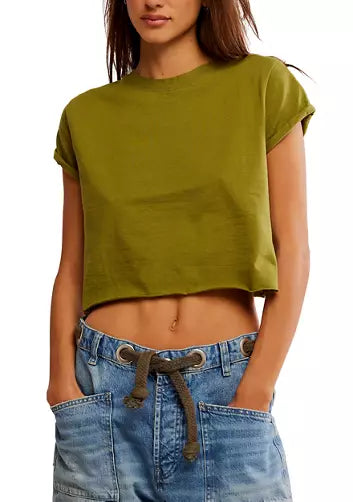 Free People - The Perfect Tee - PEAT MOSS