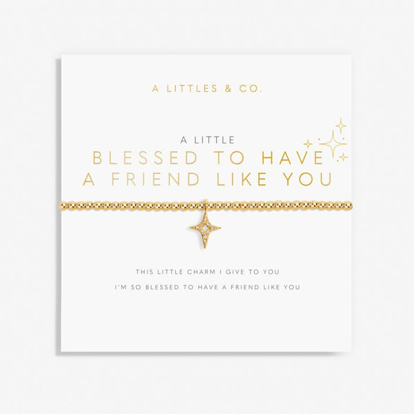 A Littles & Co. -  'Blessed To Have A Friend Like You' Bracelet