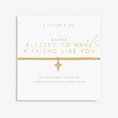A Littles & Co. -  'Blessed To Have A Friend Like You' Bracelet