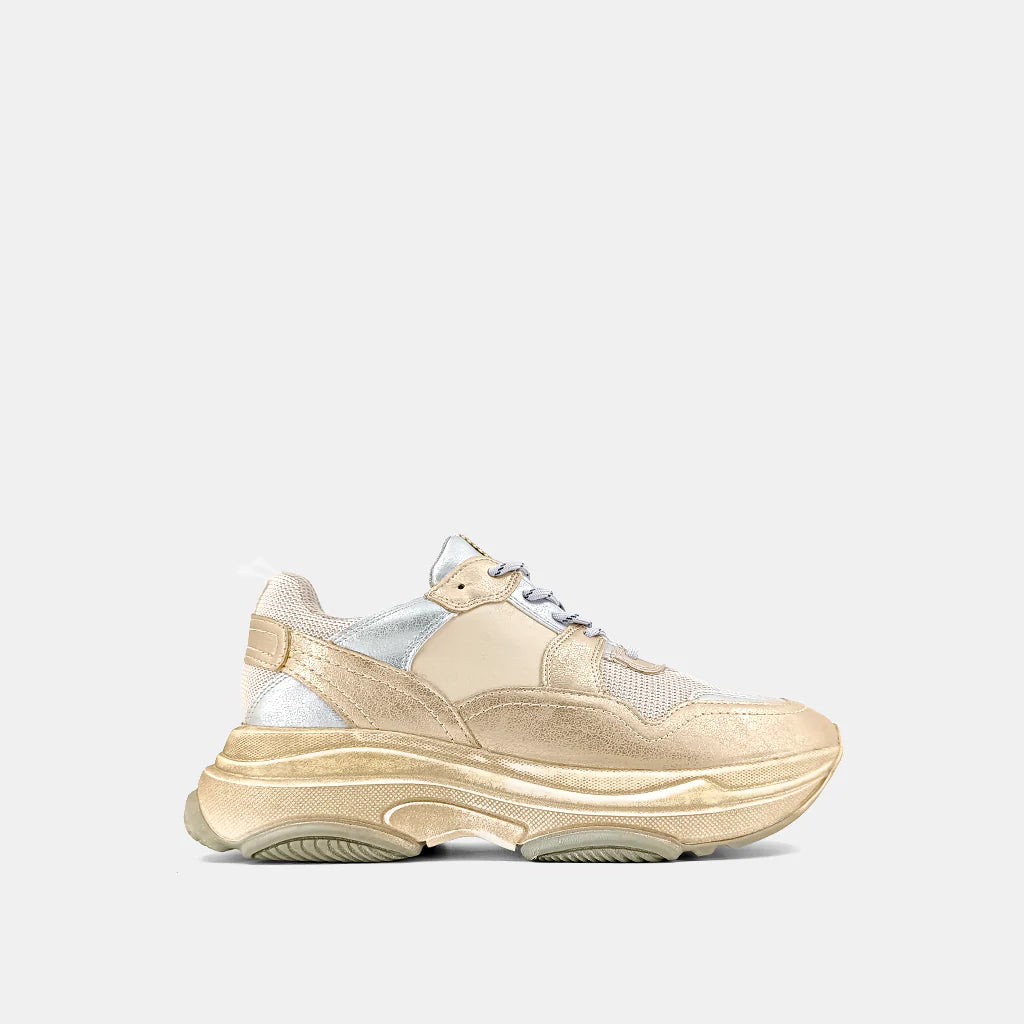 Perla Gold/Silver Chunky Sneaker