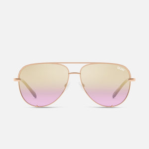 Quay Sunglasses - High Key - Rose Gold