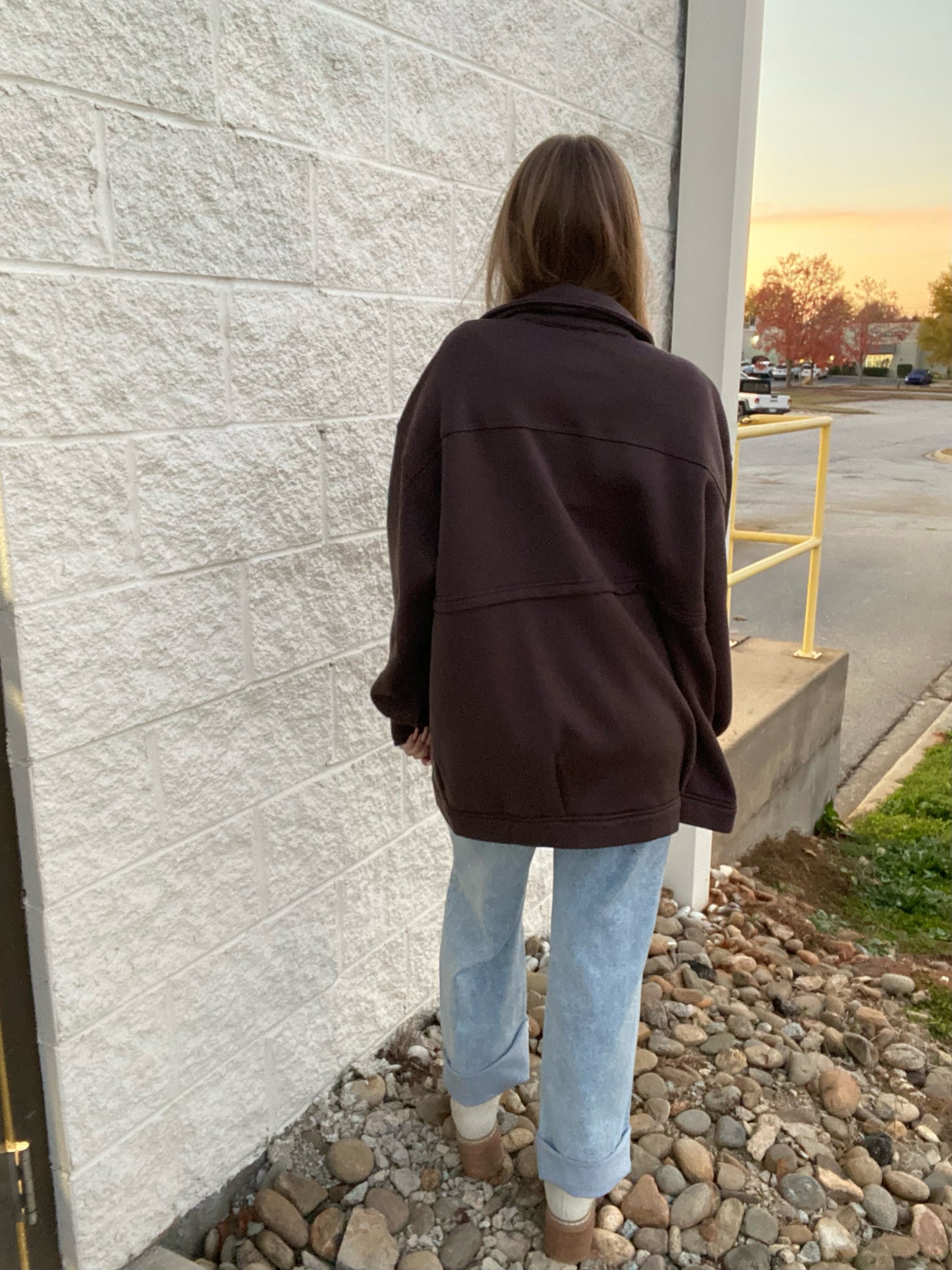 Charcoal Refined Fleece Jacket