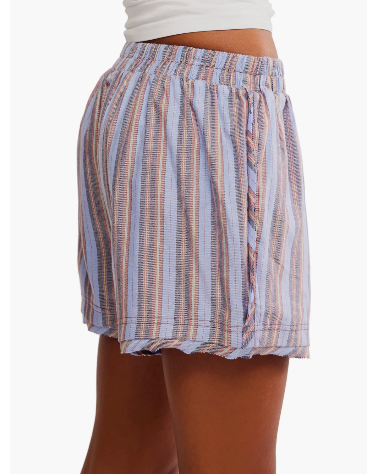 Free People - Day to Day Flannel Boxer Pajama Shorts