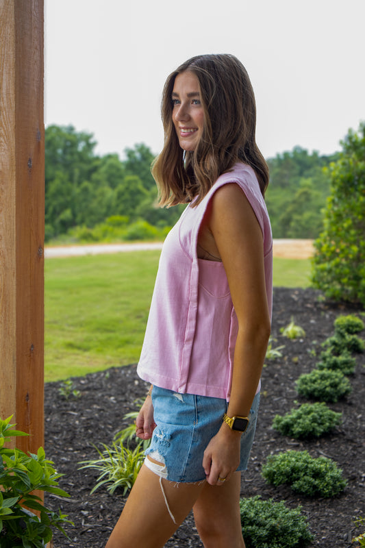 So Easy Muscle Tank - SOFT PINK