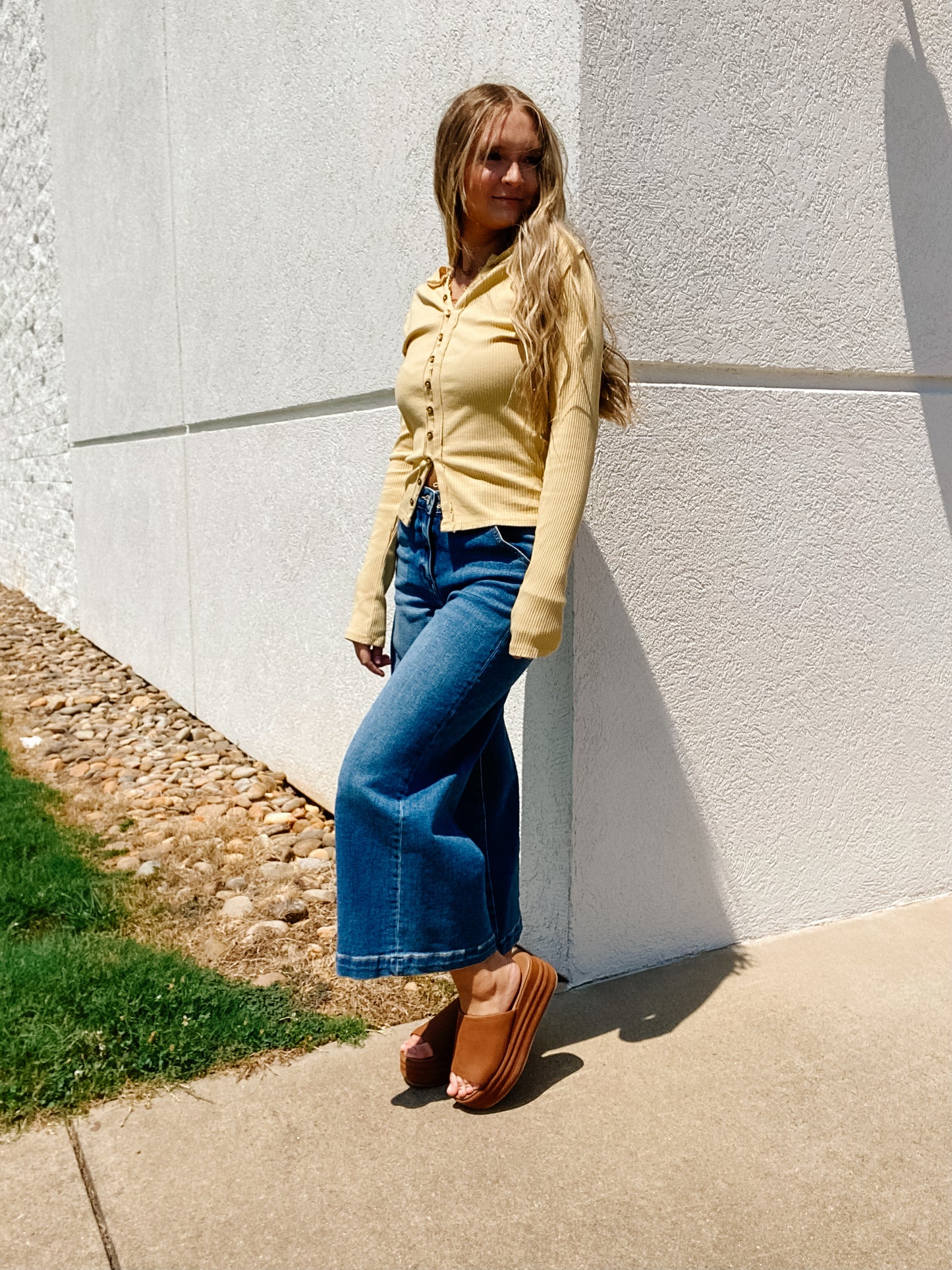 Free People -It's On Cardi - MOONSTONE