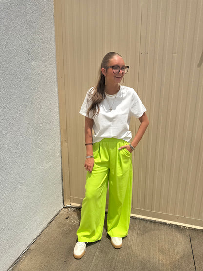 Lime Green Trouser Lounge Pants