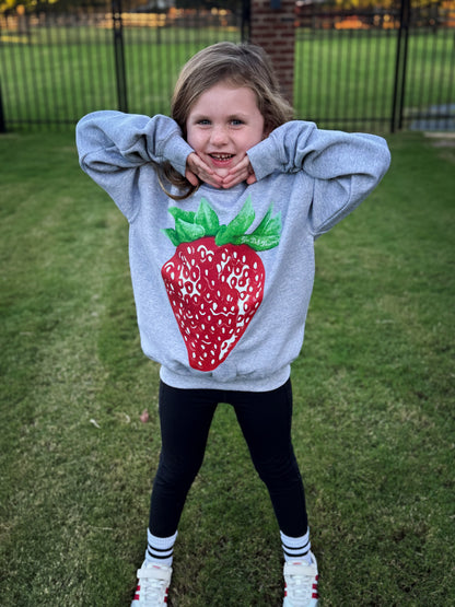 Taste and See Strawberry Graphic Sweatshirt - KIDS