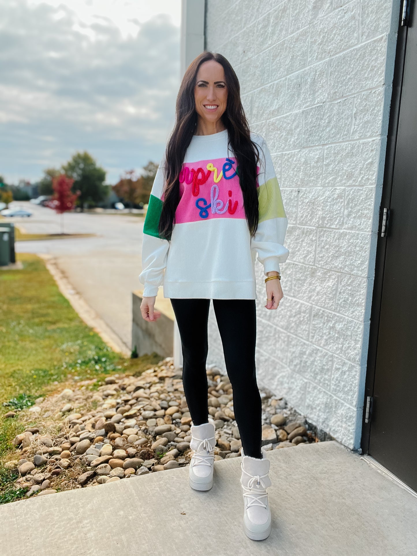 Apres Ski Color Block Sweatshirt